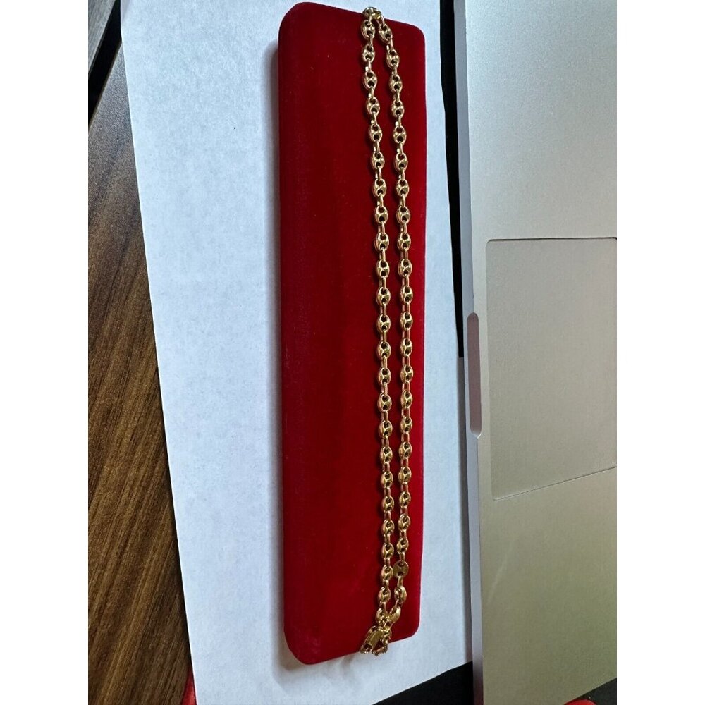 Gucci GG Flexible Mariners Link Necklace in 18kt Yellow Gold 17 1/2' 13,69 grams